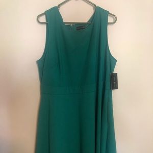 Sleeveless Winter Green Dress